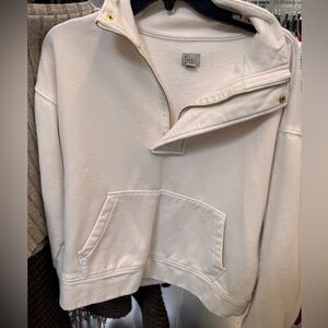 a new day Cream Quarter-Zip Pullover